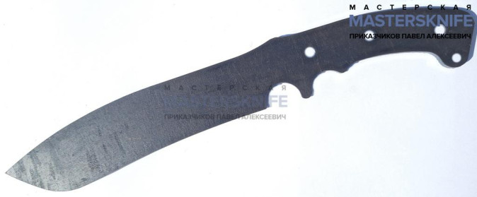 Заготовка для ножа ТЕСАК из стали 9ХФ вариант 2