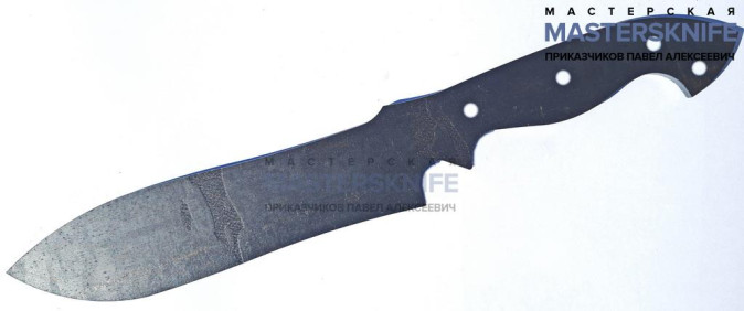 Заготовка для ножа ТЕСАК из стали 9ХФ вариант 3